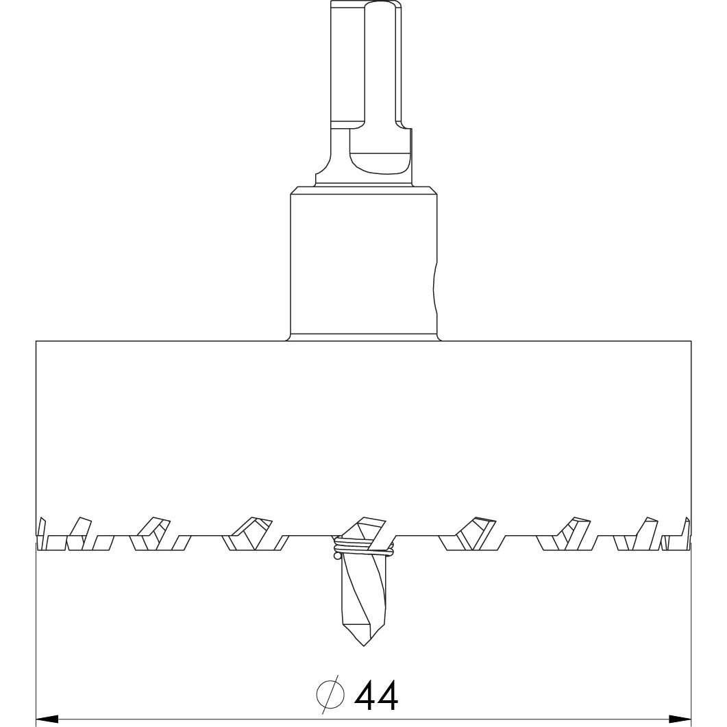 Tungsten Cutter 44mm