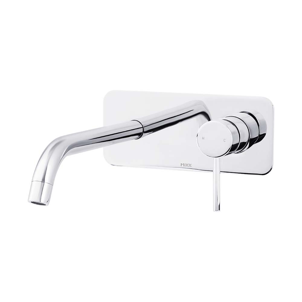 Anise Wall Plate Mixer With 210Mm Spout Trim Kit