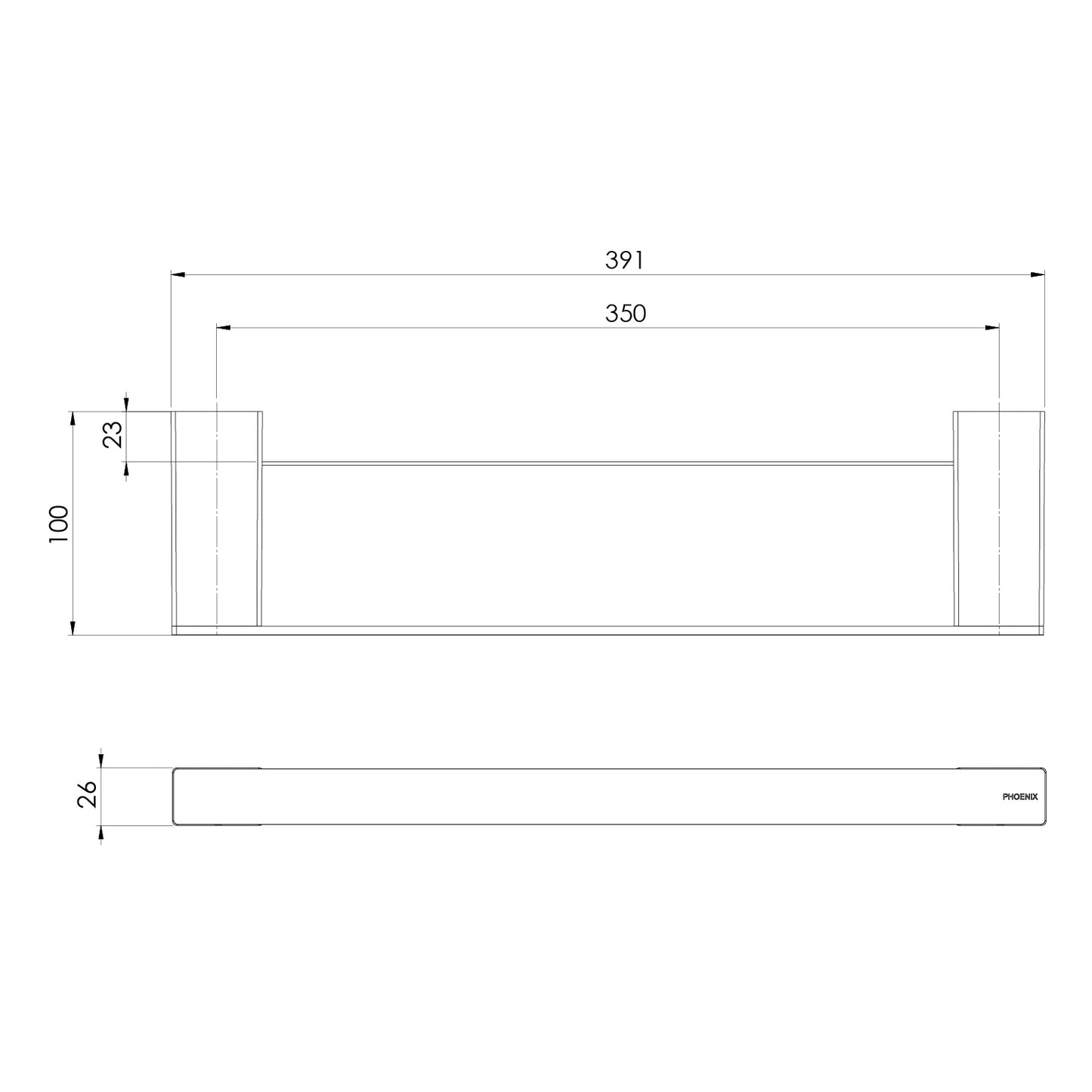 Lexi MKII Shower Shelf