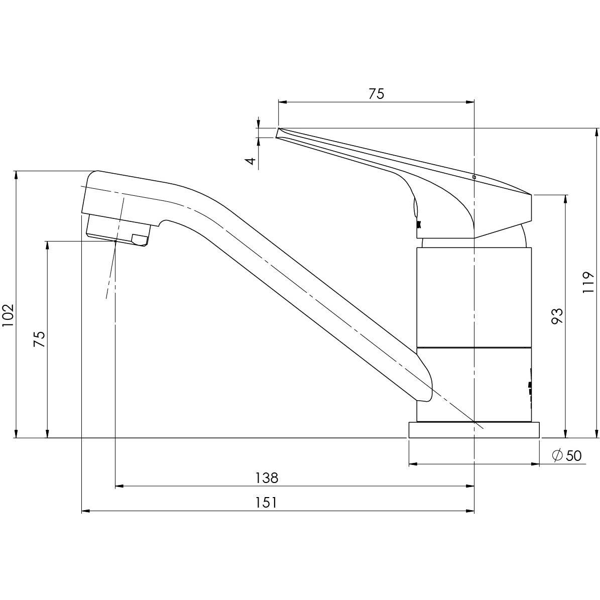 Ivy MKII Swivel Basin Mixer 6 Star