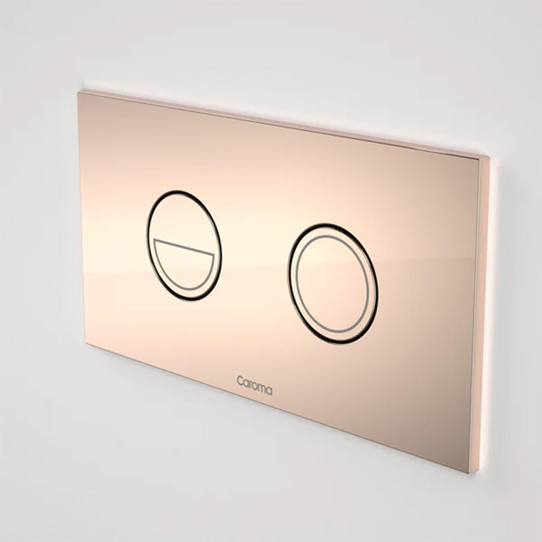 Caroma Invisi Series II Dual Flush Plate & Buttons (Metal) | Round | Bronze