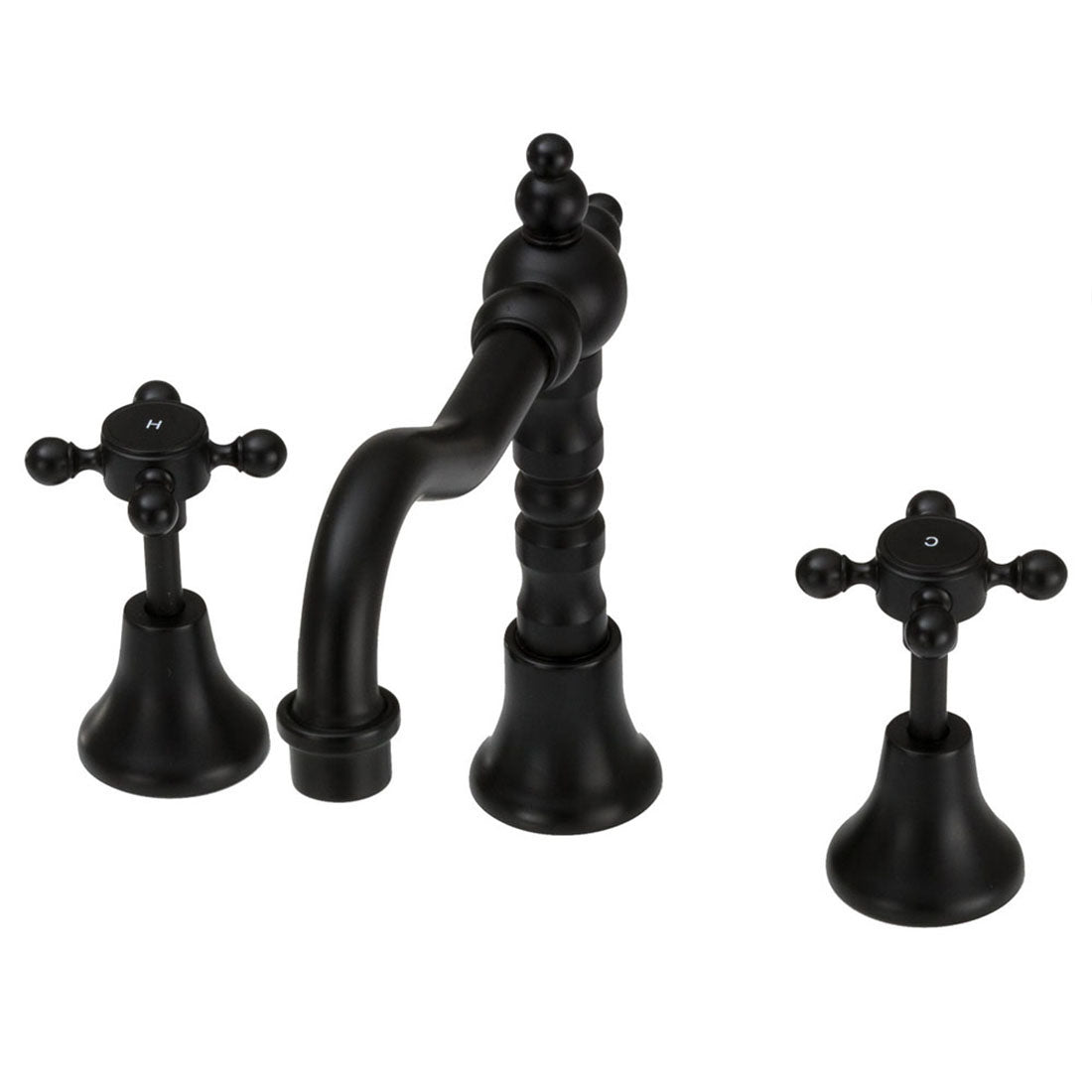 Fienza Lillian Shepherds Crook Basin Set Matte Black