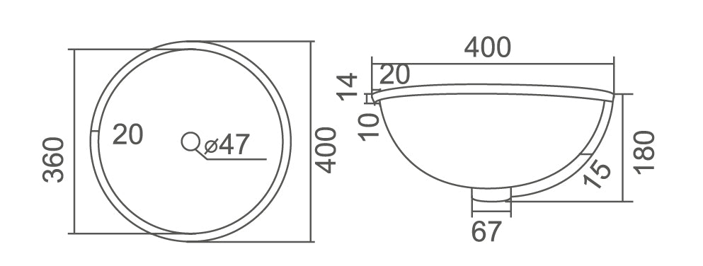 RENO Under Counter Basin