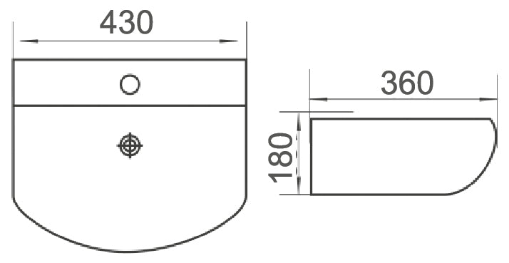 MINTY-II Wall Basin
