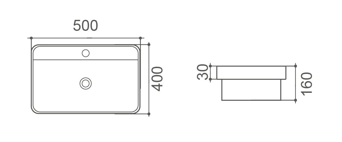 VENICE 500 Semi Insert Basin