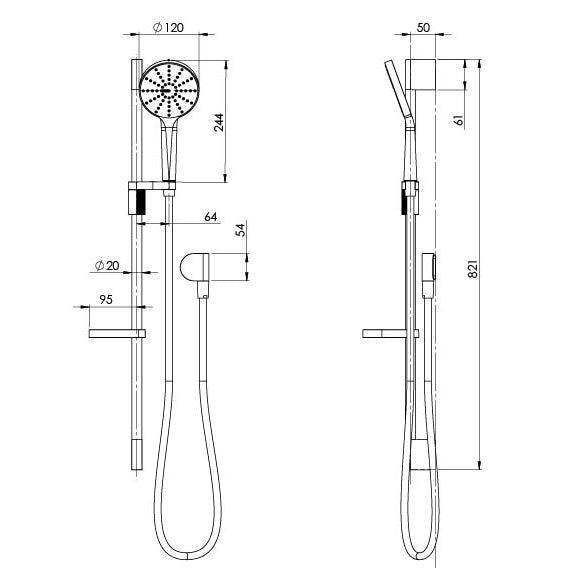 NX Vive Rail Shower