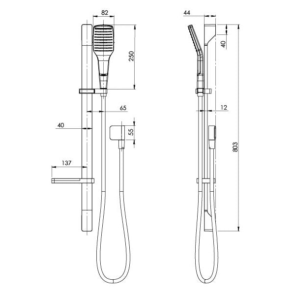 NX Cape Rail Shower