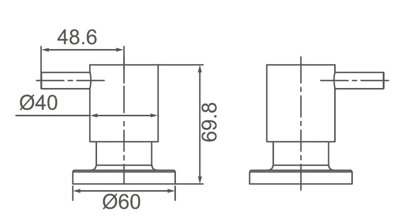 JESS 1/4 Turn Wall Top Assembly with Ceramic Disc