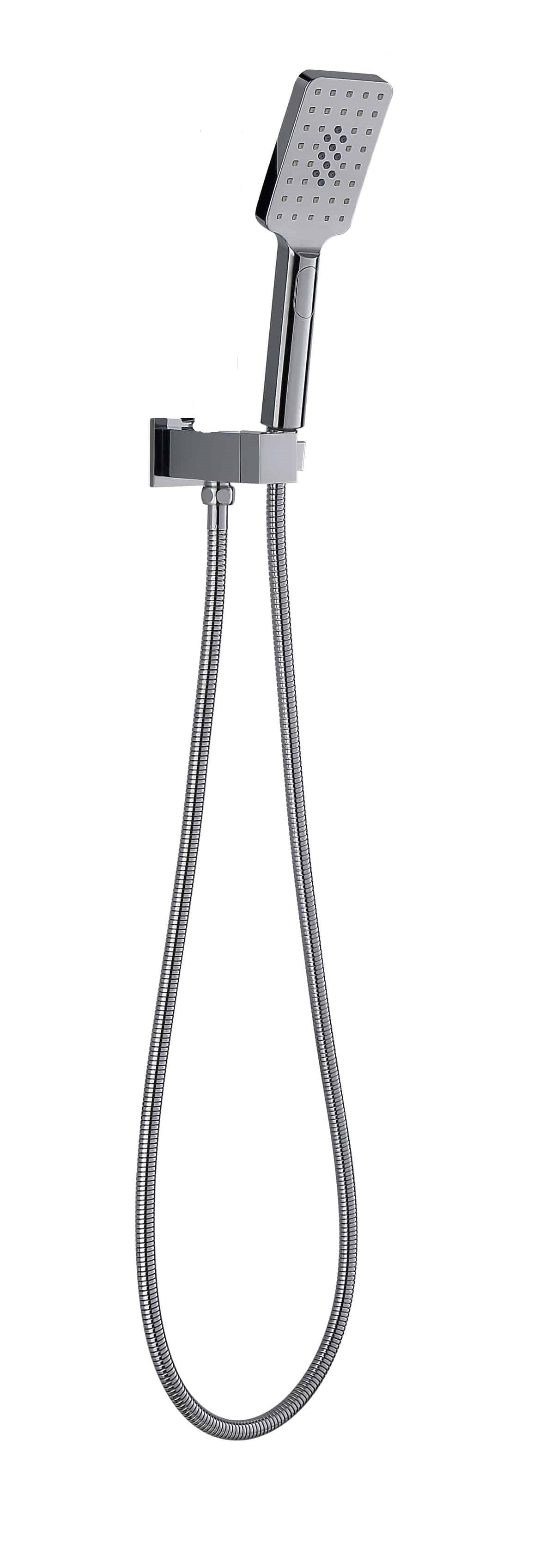 EXON Three Function Shower Head On Bracket (Elbow Built In)