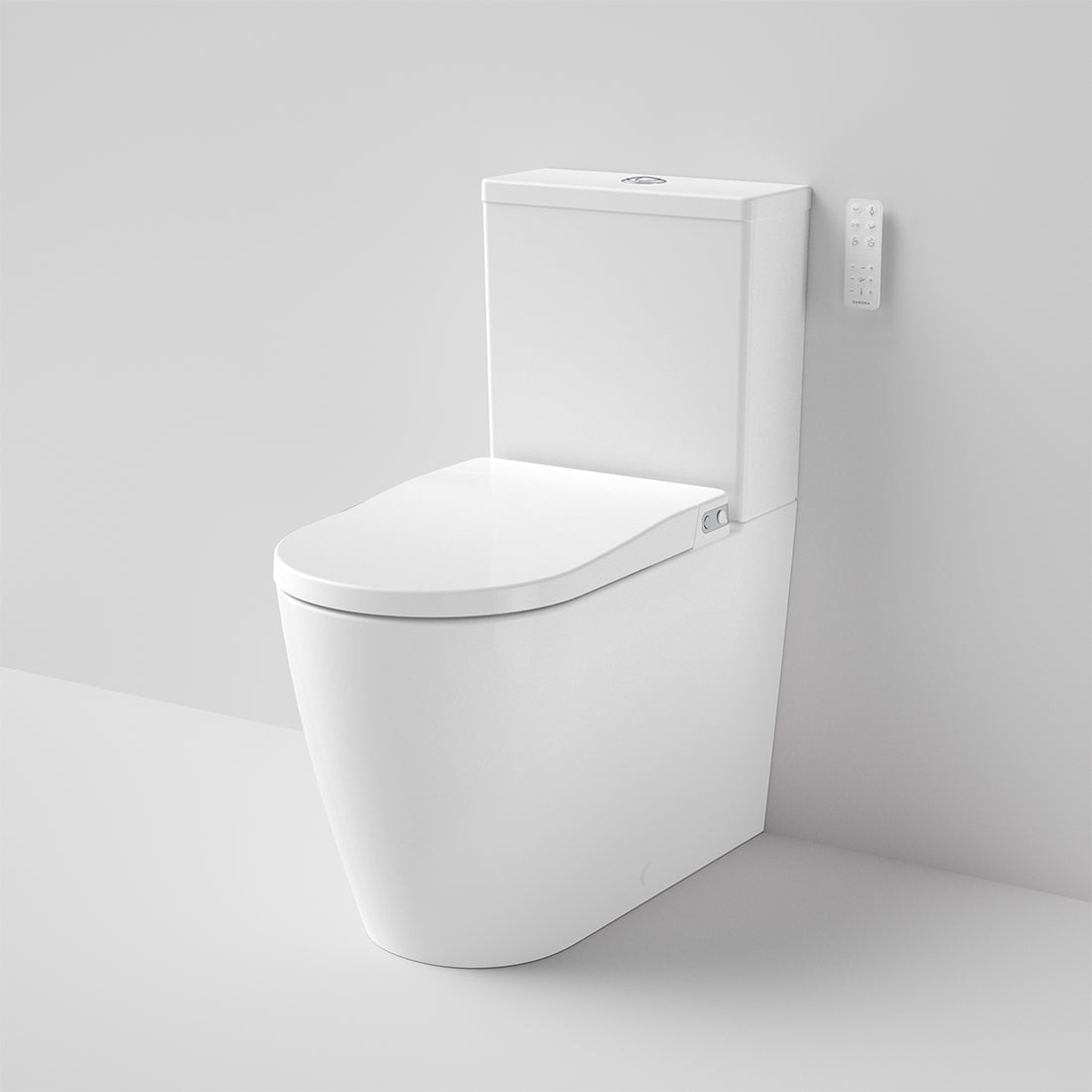 Caroma Urbane II Bidet Cleanflush Wall Faced Close Coupled Bottom Inlet Toilet Suite (with GermGard)