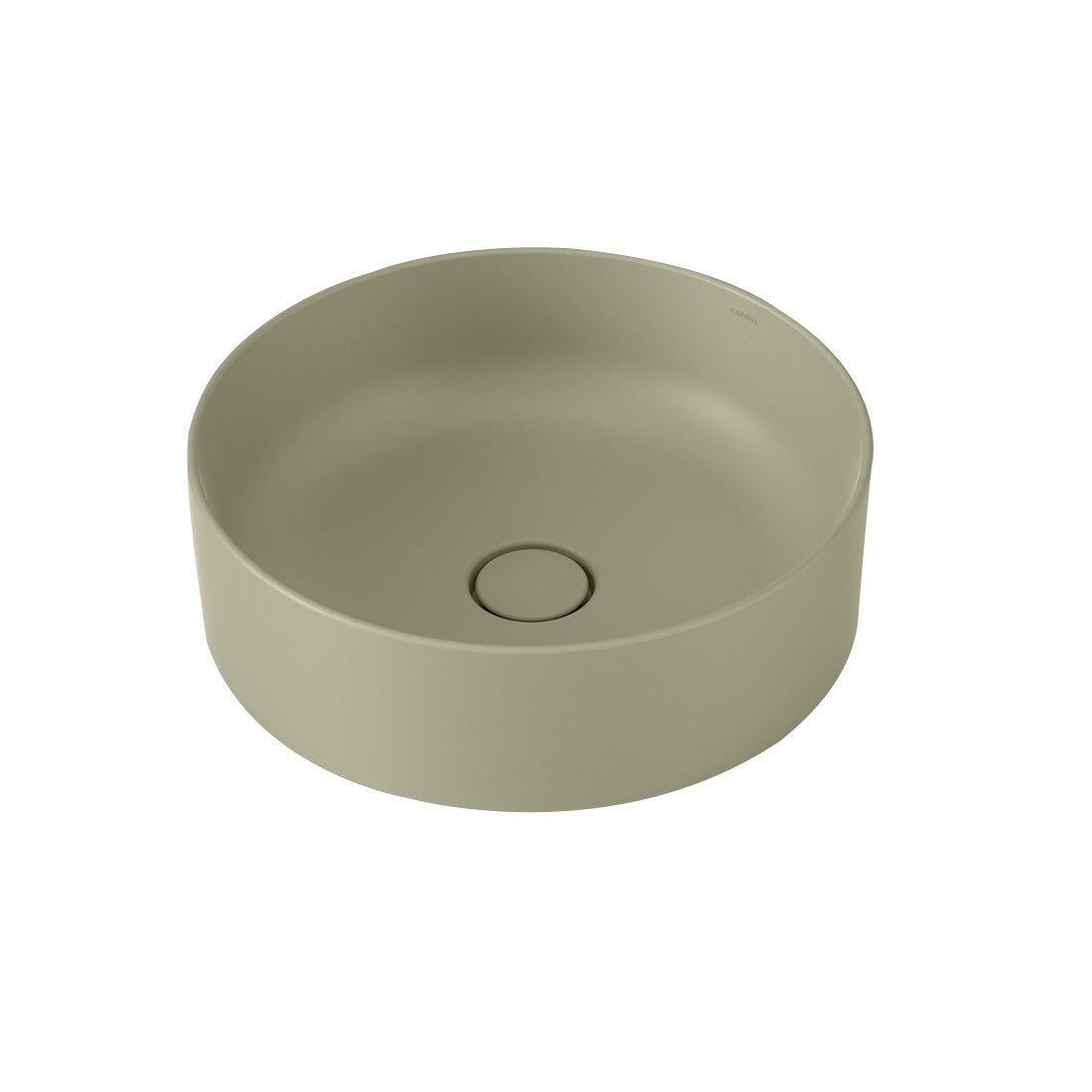 Caroma Liano II 400mm Round Above Counter Basin Matte Green
