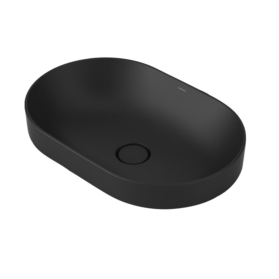 Caroma Liano II 530mm Pill Inset Basin Matte Black