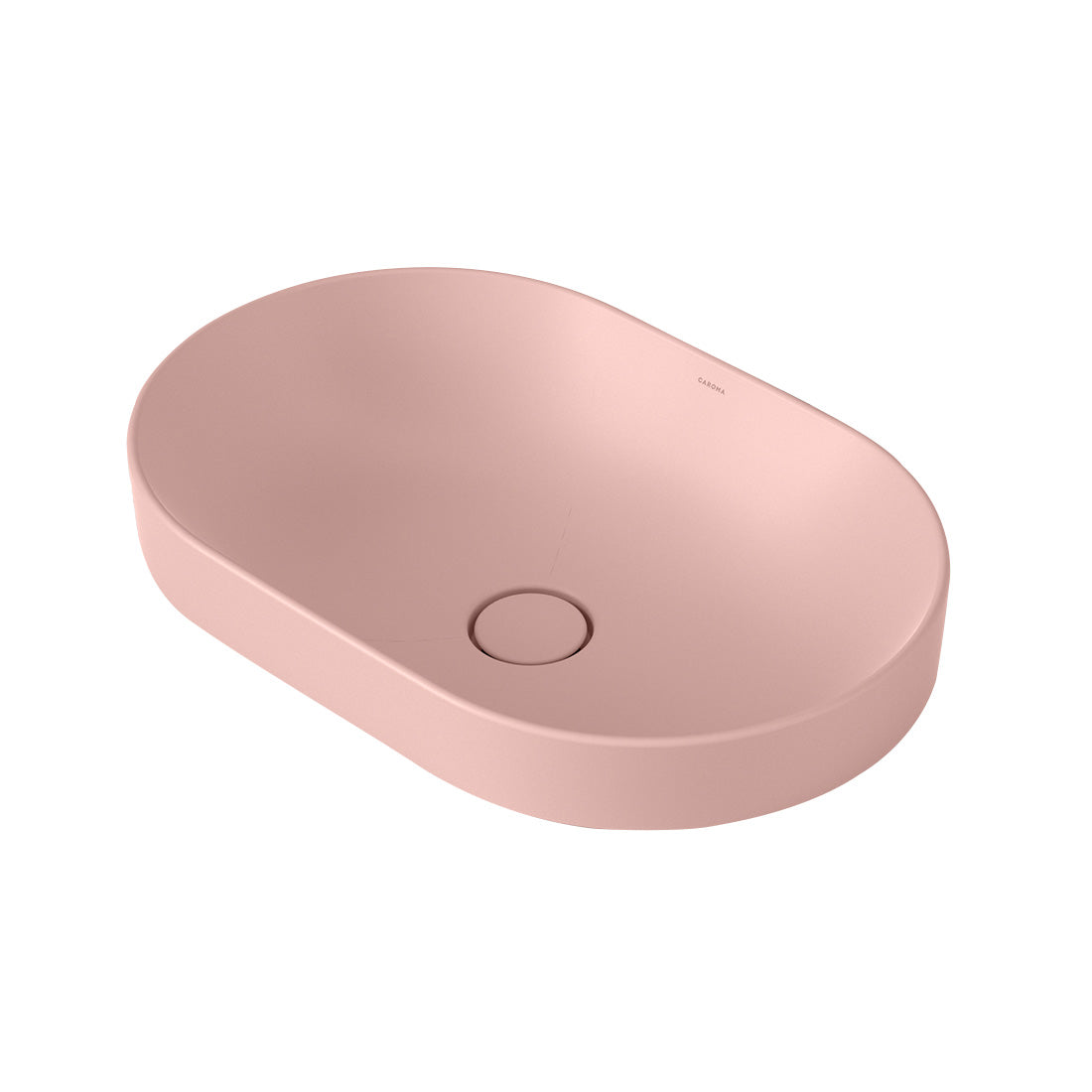 Caroma Liano II 530mm Pill Inset Basin Matte Pink