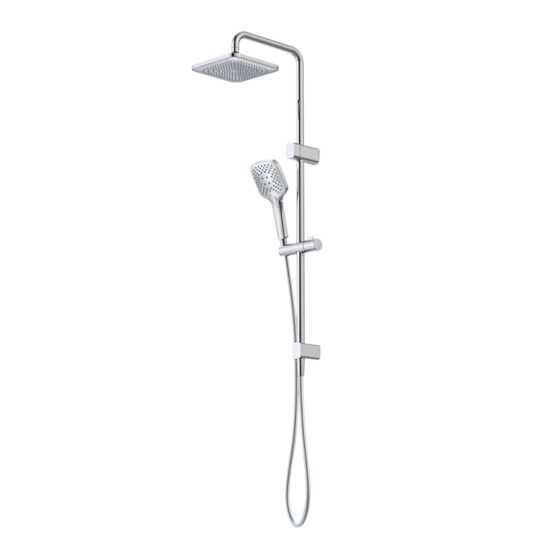 Caroma Luna Multifunction Rail Shower with Overhead Chrome