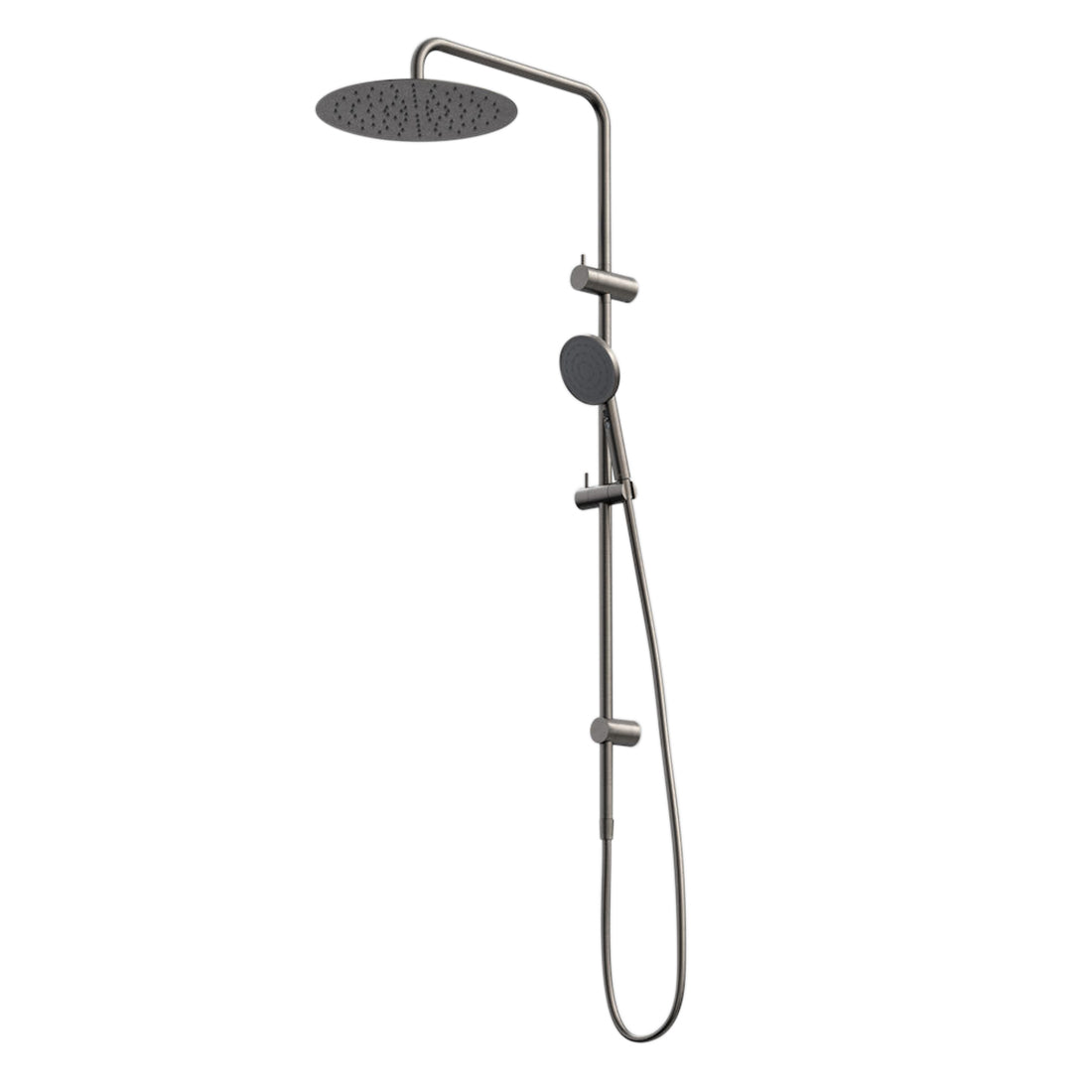 Caroma Urbane II Rail Shower with 300mm Overhead Gunmetal