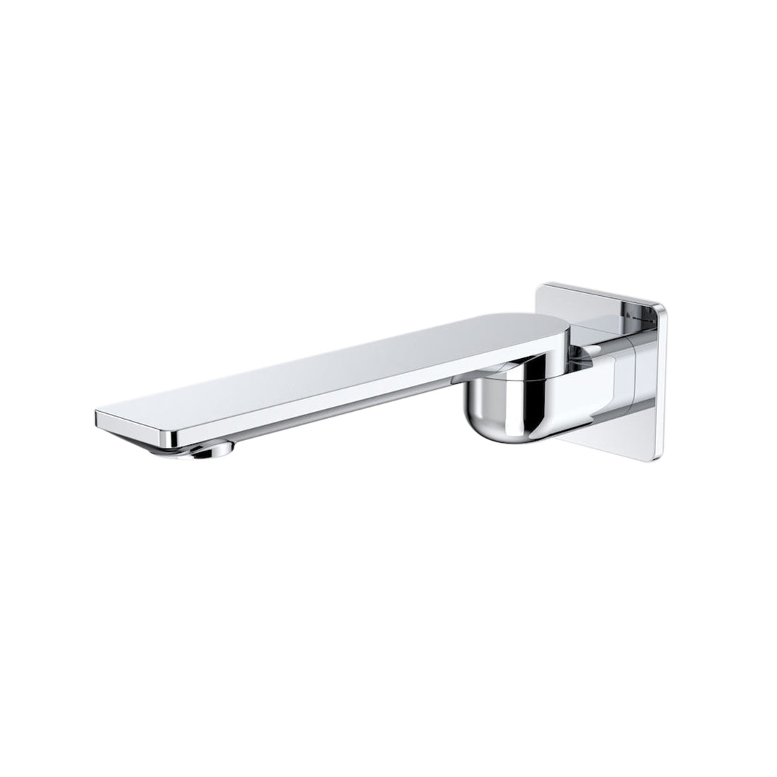 Caroma Urbane II 220mm Bath Swivel Outlet, Square Cover Plate, Chrome