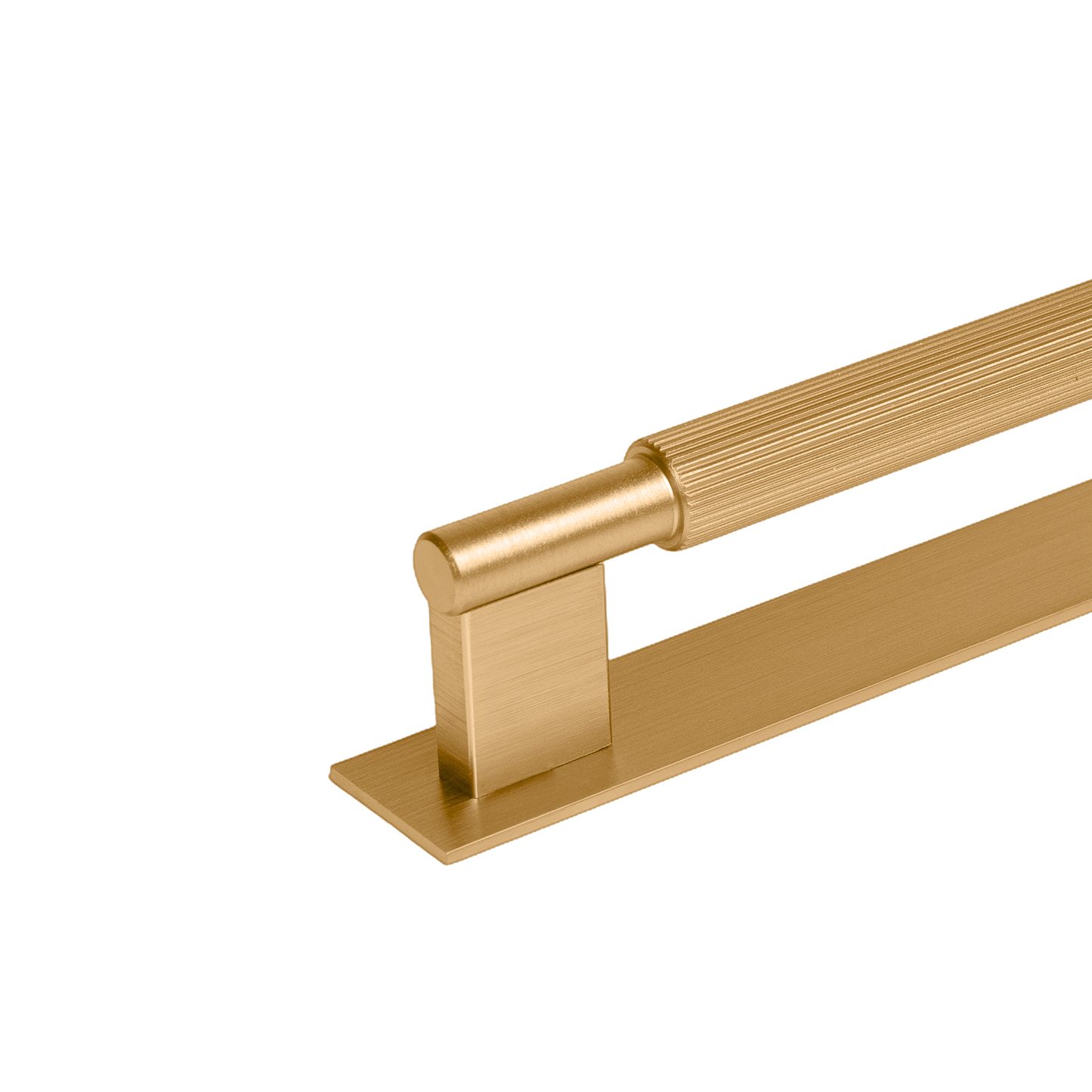 Momo Arpa D Handle and Backplate 1178mm in Brushed Dark Brass (1)