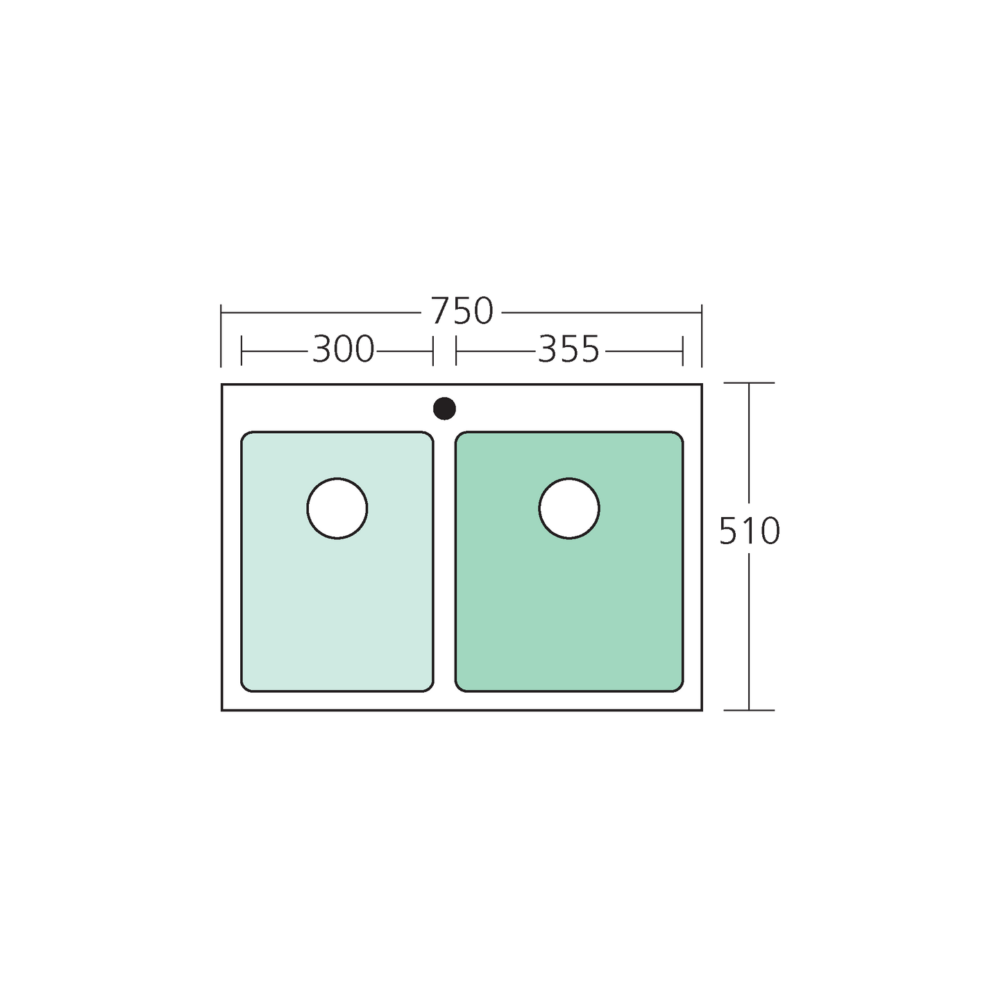 Apollo 1 & 3/4 Bowl Sink