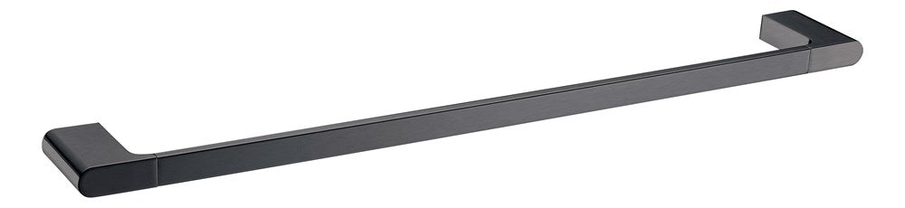 Bellino Matte Black Zinc Alloy 600mm Single Towel Rail