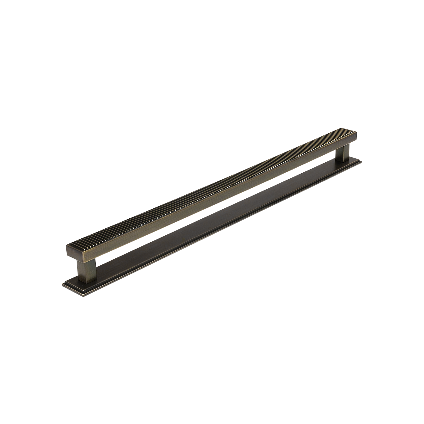Momo Barrington Bar Handle Backplate 320mm in Dark Brushed Brass (1)