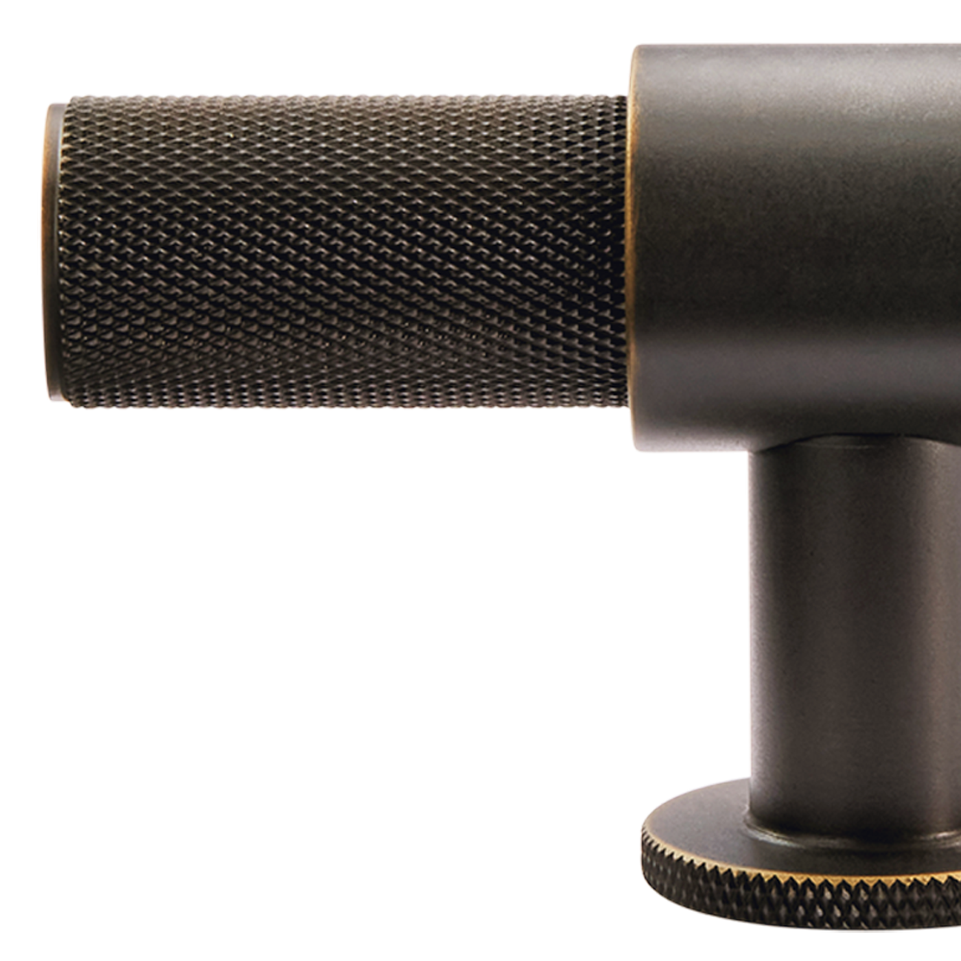 Momo Belgravia Knurled T Knob Solid Brass 82mm in Dark Bronze (2)