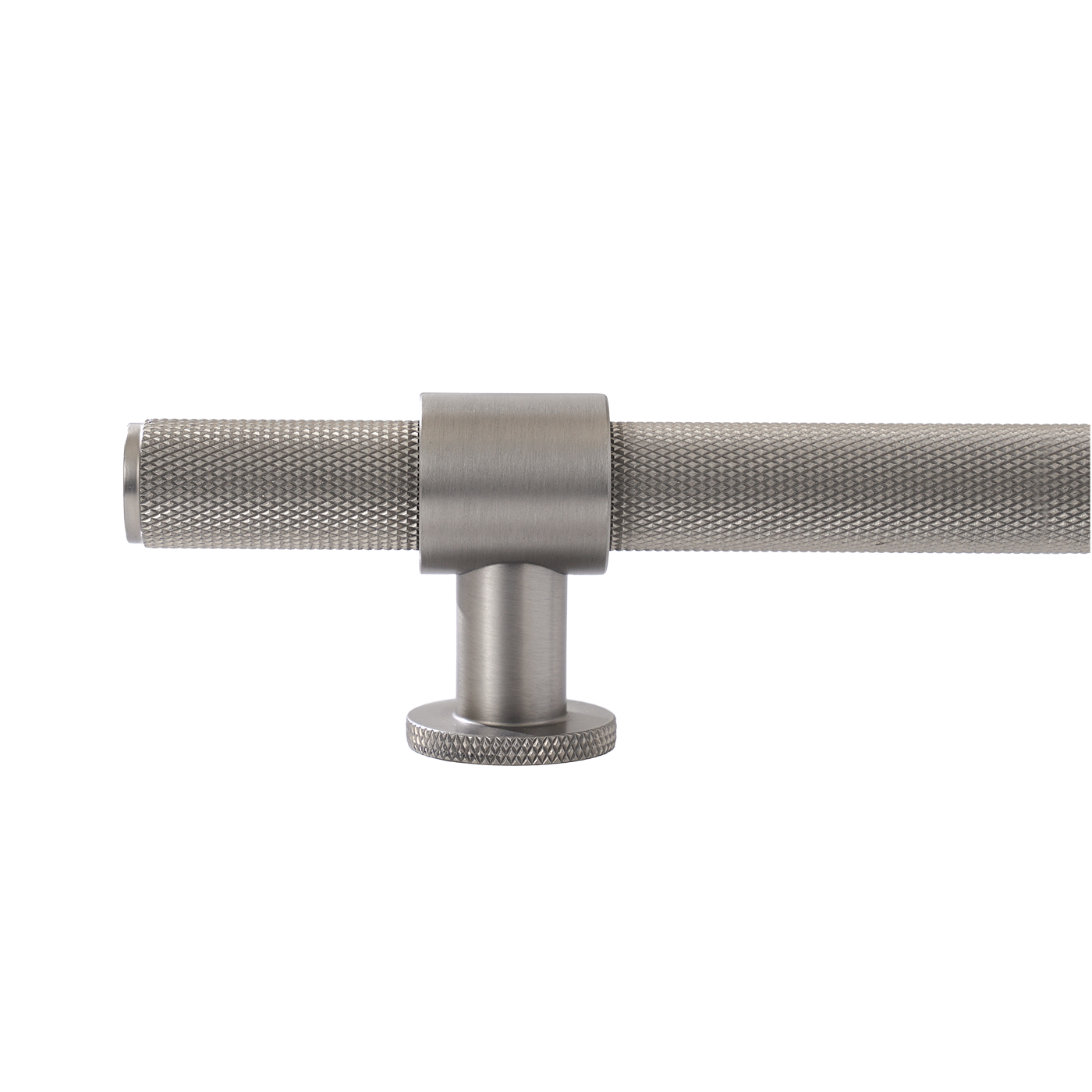 Momo Belgravia Knurled Bar Pull Solid Brass 160mm in Dull Brushed Nickel (2)