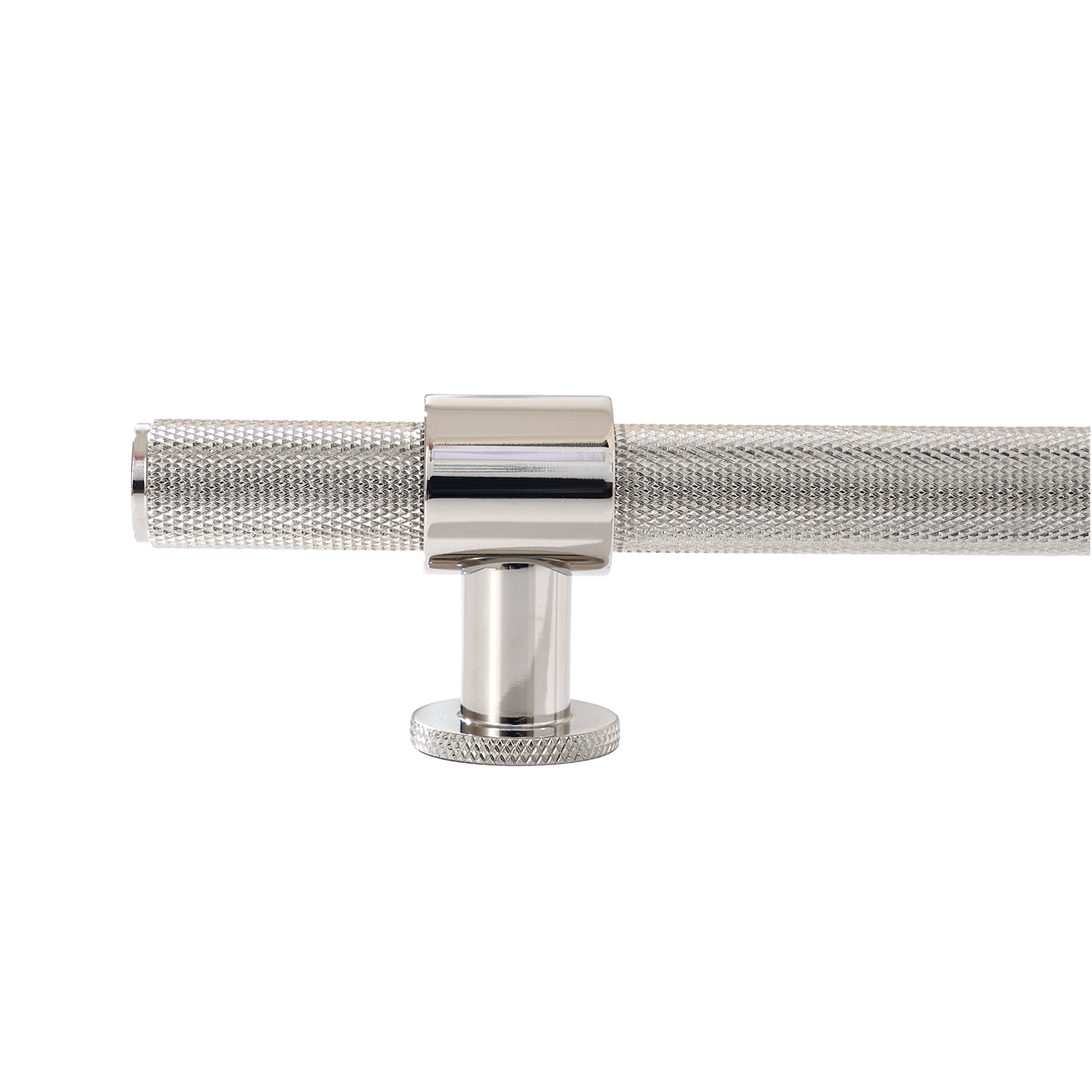 Momo Belgravia Knurled Bar Pull Solid Brass 160mm in Polished Nickel (2)