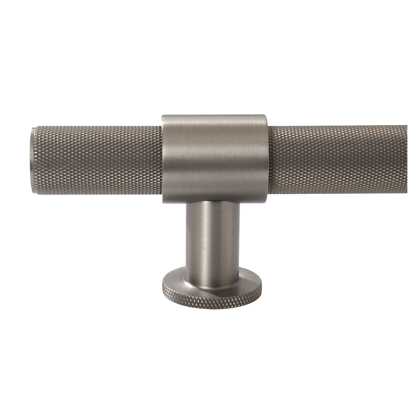 Momo Belgravia Knurled Bar Pull Solid Brass 320mm in Dull Brushed Nickel (2)