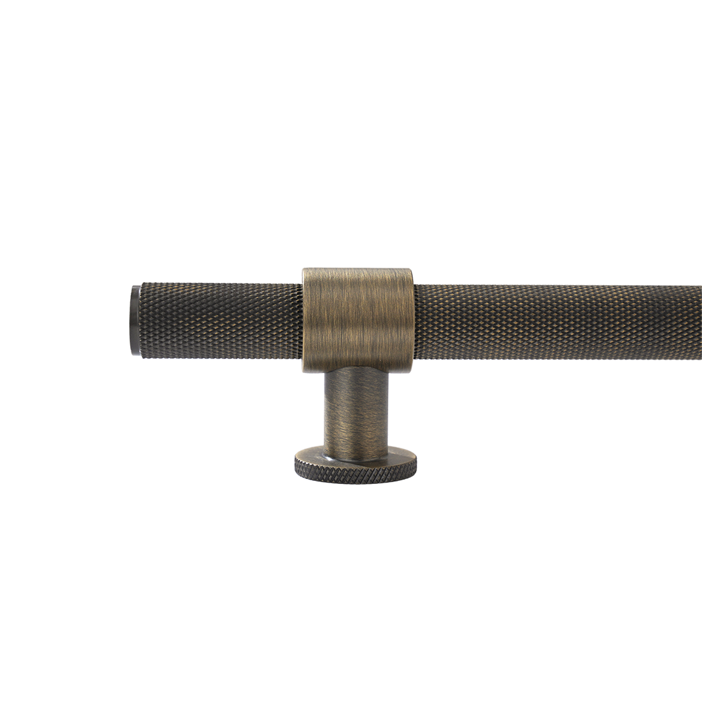 Momo Belgravia Knurled Solid Brass Door Pull Handle In Dark Brushed Brass (2)
