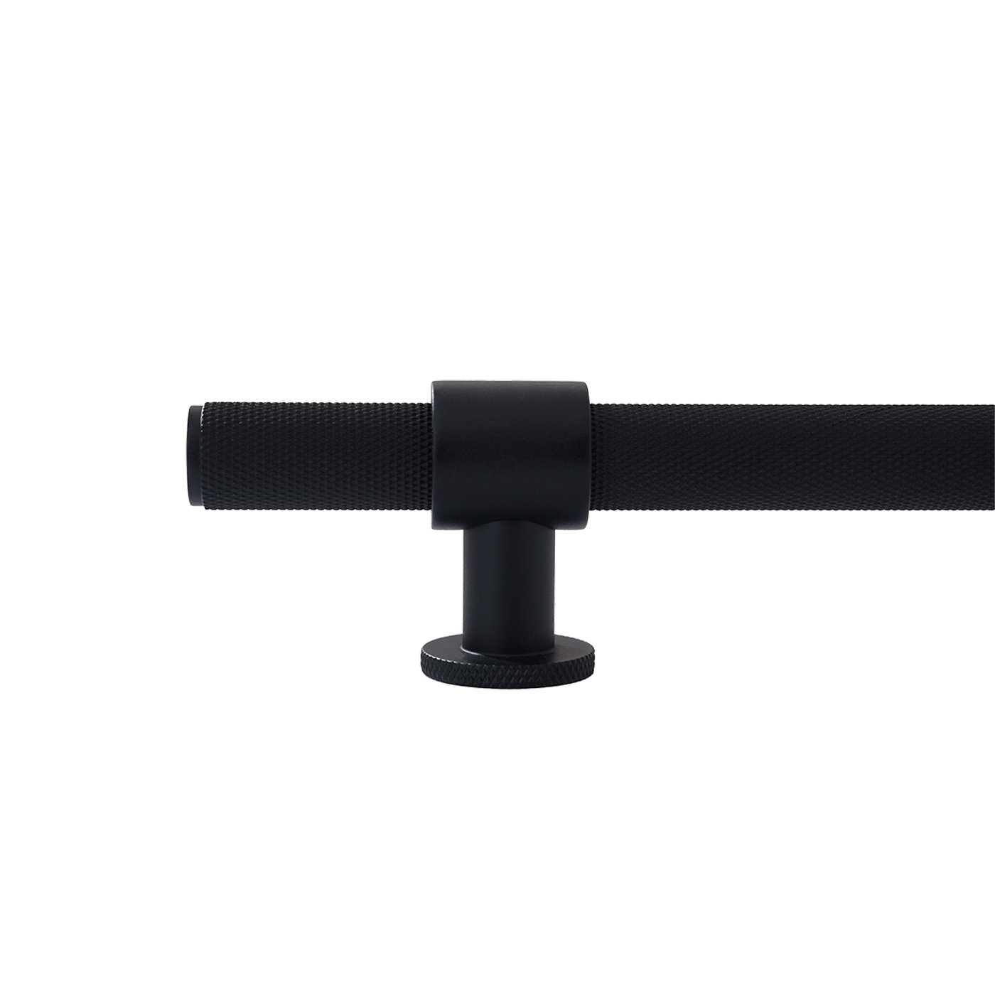 Momo Belgravia Knurled Solid Brass Door Pull Handle In Matt Black (2)