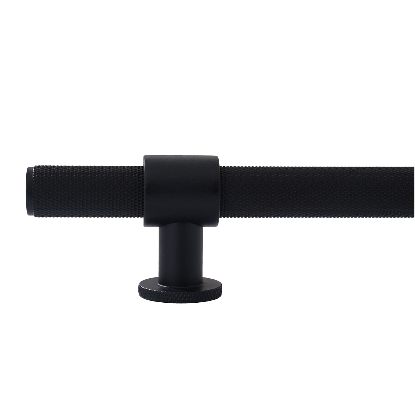 Momo Belgravia Knurled Appliance Pull Solid Brass 416mm in Matt Black (2)