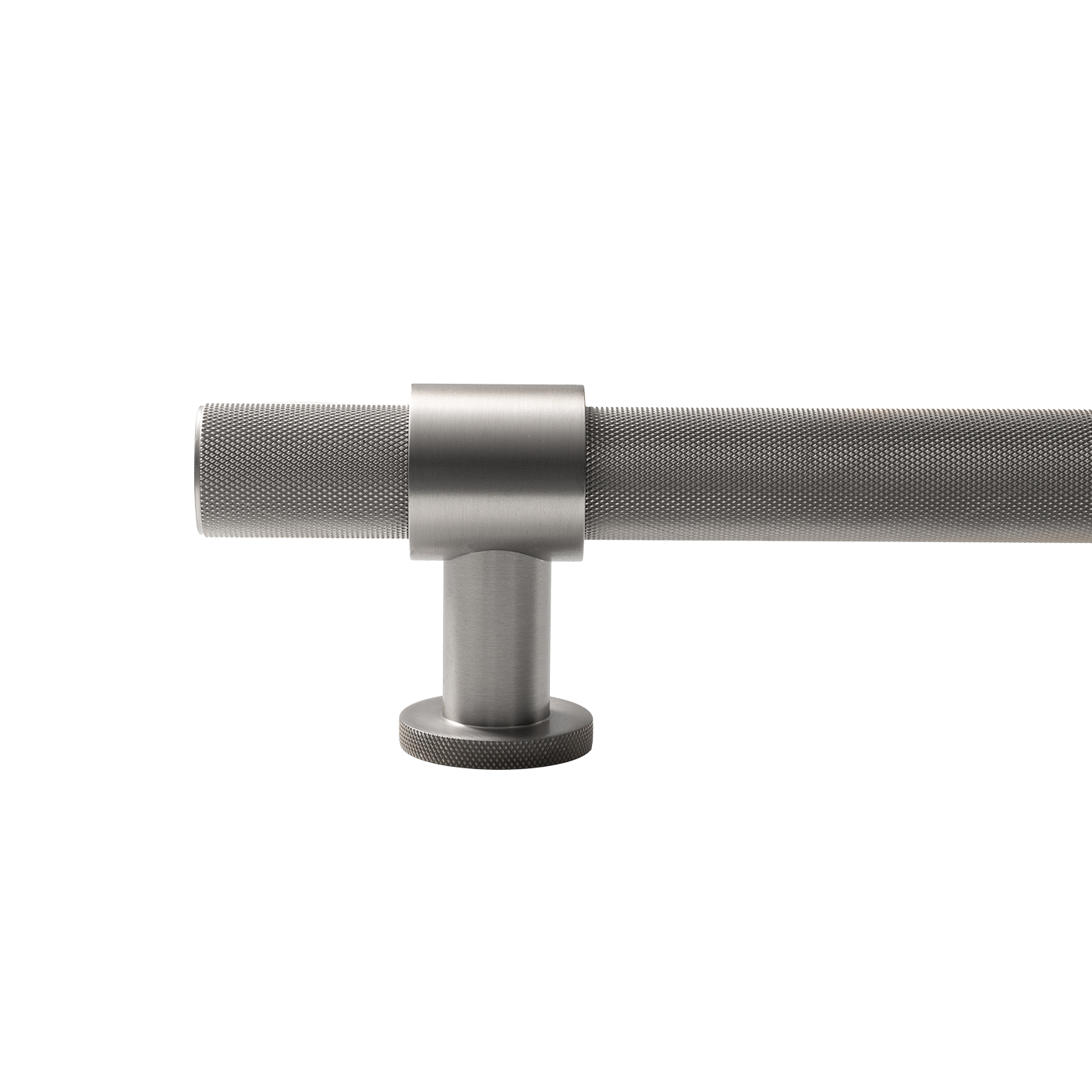 Momo Belgravia Knurled Solid Brass Entrance Pull Handle In Dull Brushed Nickel (2)