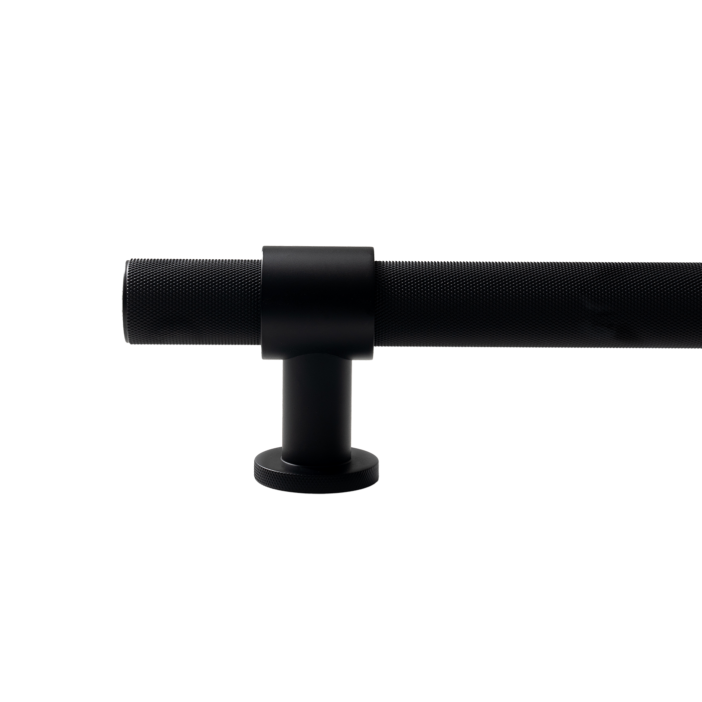 Momo Belgravia Knurled Solid Brass Entrance Pull Handle In Matt Black (2)