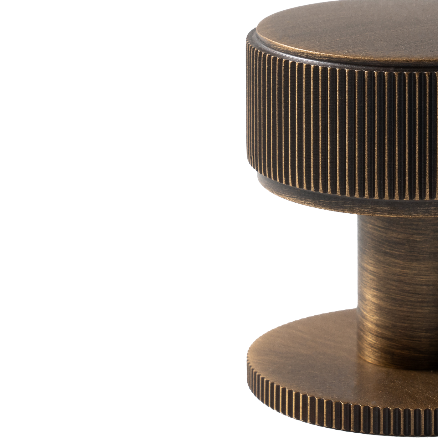 Momo Belgravia Lined Round Knob Solid Brass 35mm in Bronze (2)