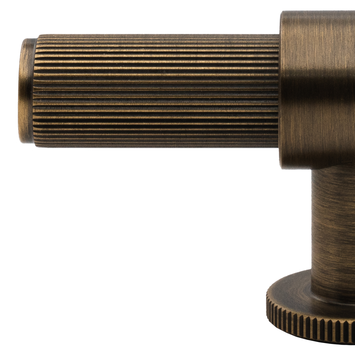 Momo Belgravia Lined T Knob Solid Brass 82mm in Dark Brushed Brass (2)