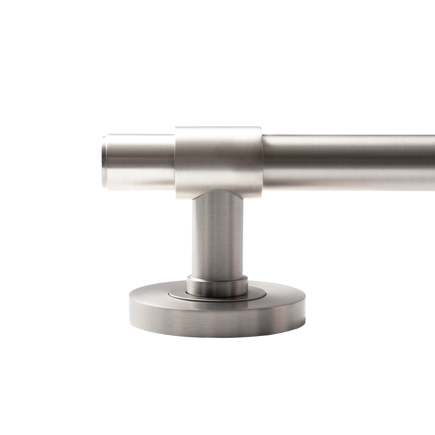 Momo Belgravia Plain Solid Brass Tubular Latch Passage Lever Set In Dull Brushed Nickel (3)