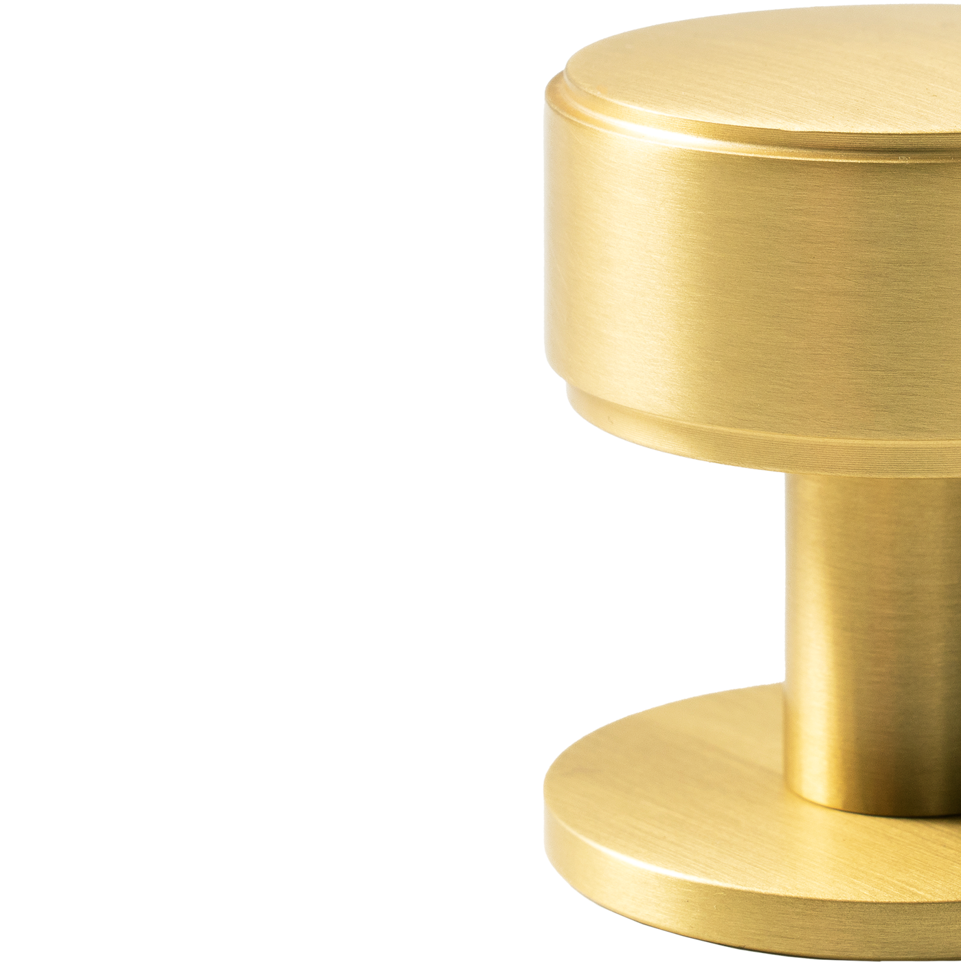 Momo Belgravia Plain Round Knob Solid Brass 35mm in Brushed Satin Brass (2)