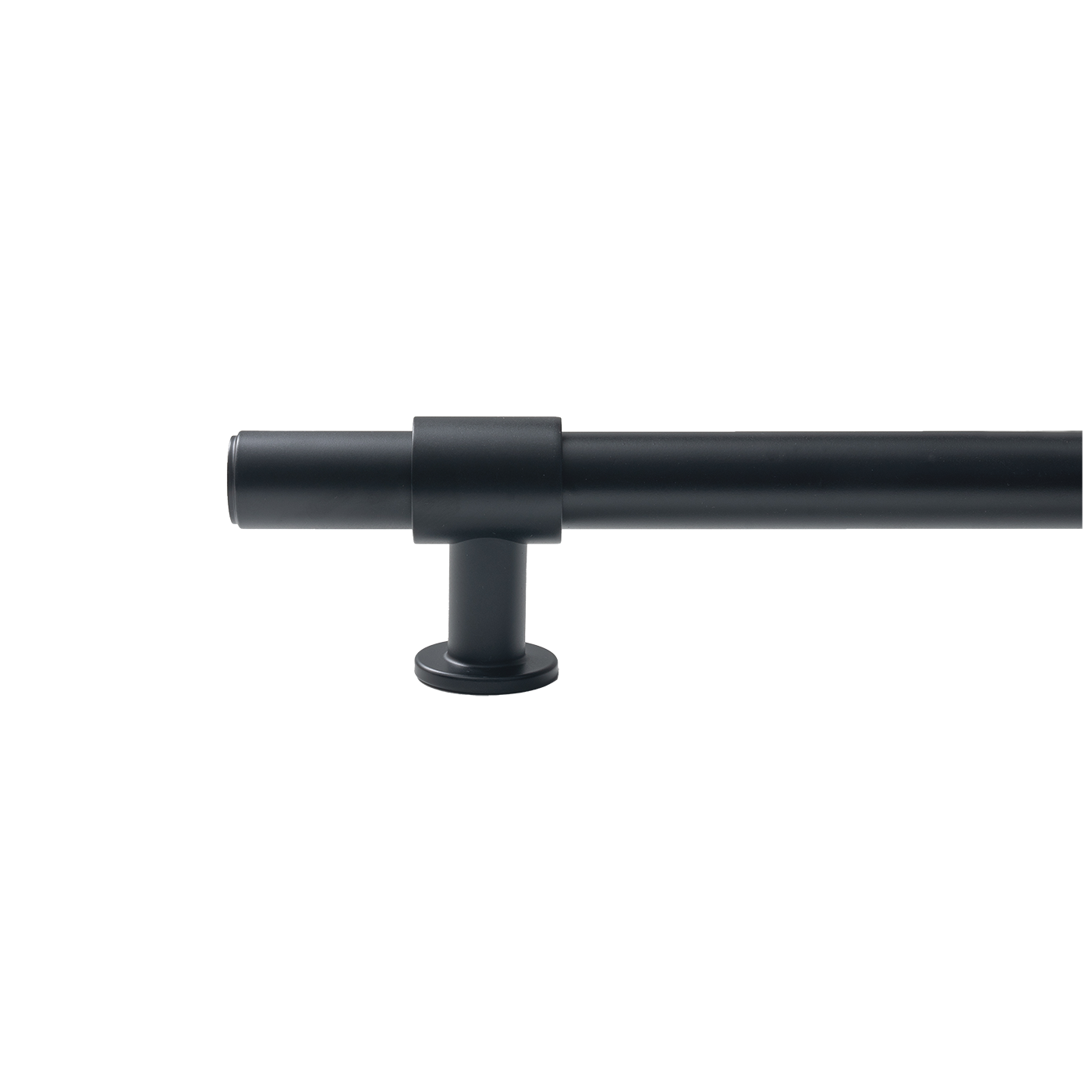 Momo Belgravia Plain Solid Brass Entrance Pull Handle In Matt Black (2)