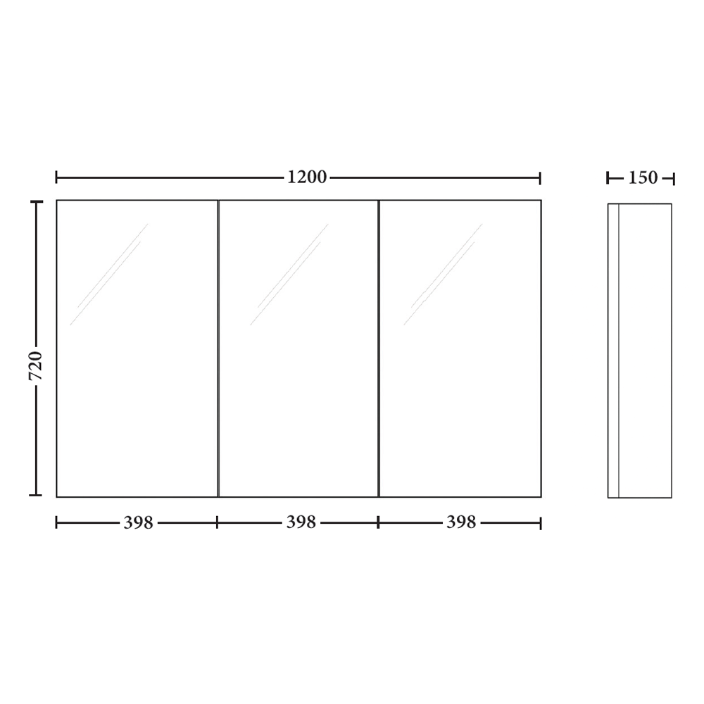 Mirror Cabinet 1200mm