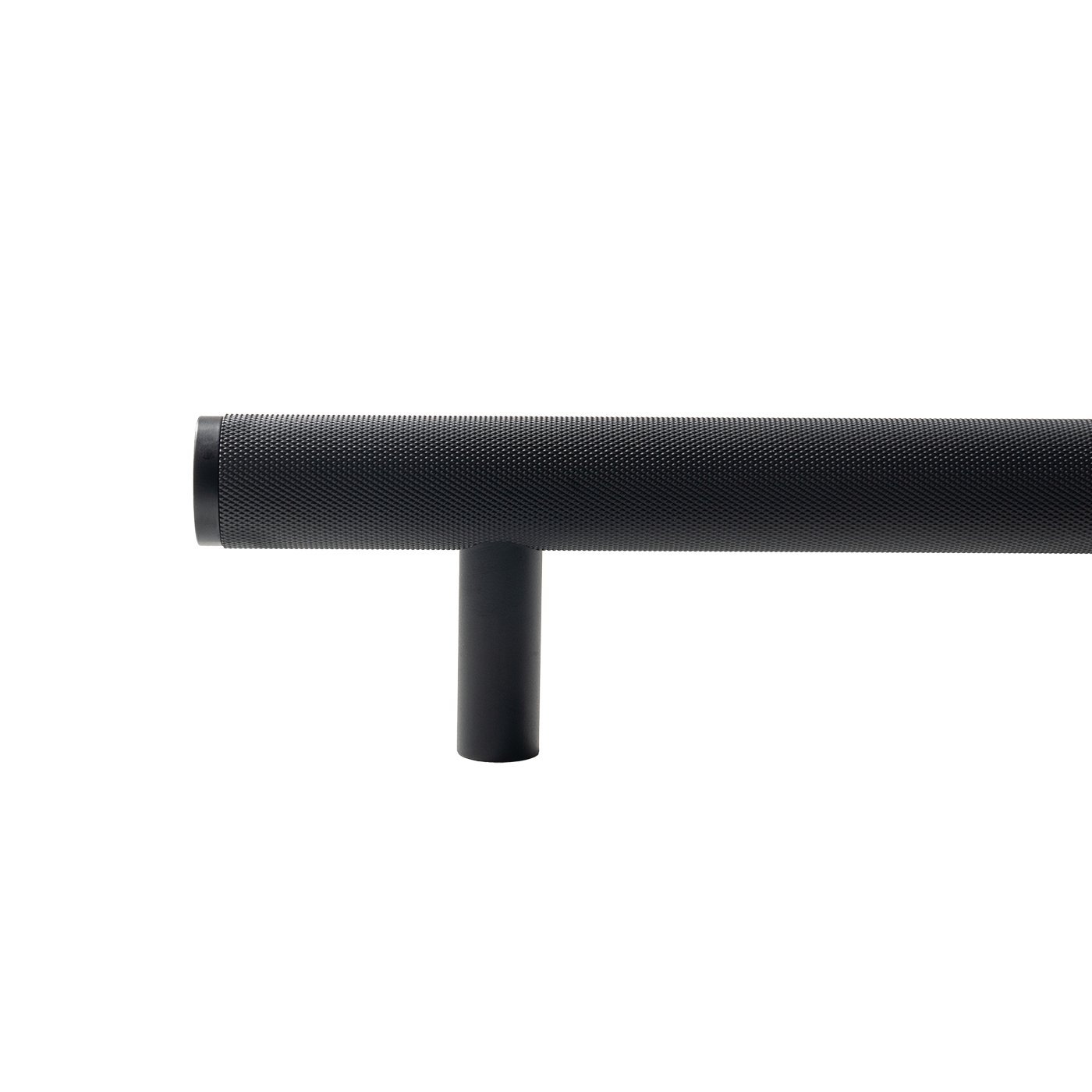 Momo Bellevue Knurled Solid Brass Entrance Pull Handle In Matt Black (2)