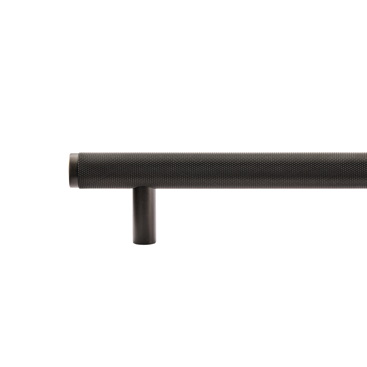 Momo Bellevue Knurled Solid Brass Door Pull Handle In Dark Bronze (2)