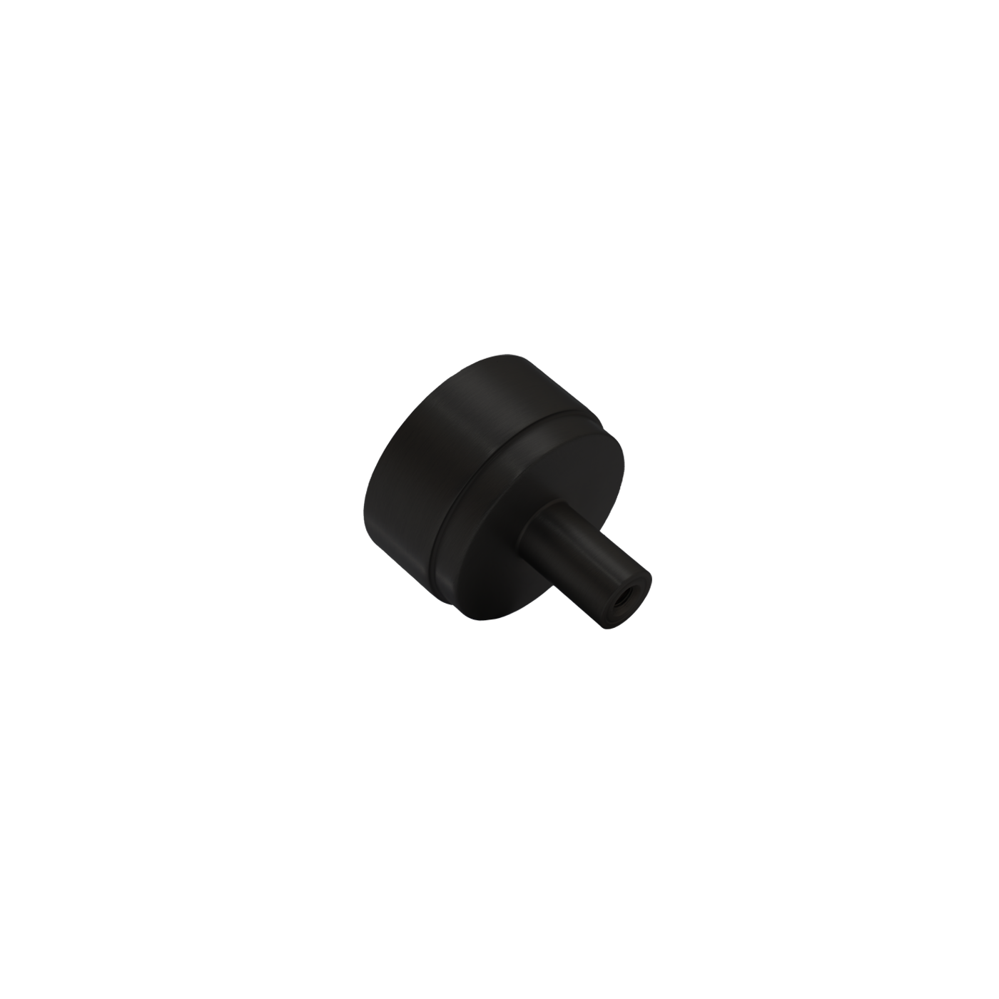 Momo Bellevue Plain Knob Solid Brass 35mm in Matt Black (3)