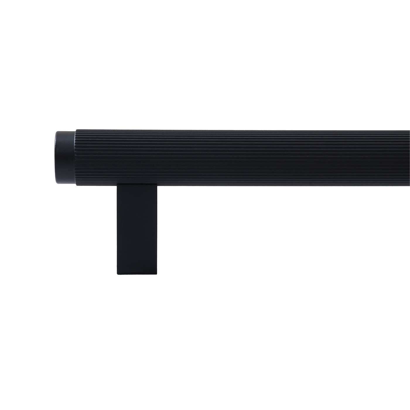 Momo Bellevue Lined Bar Pull Solid Brass 160mm in Matt Black (2)