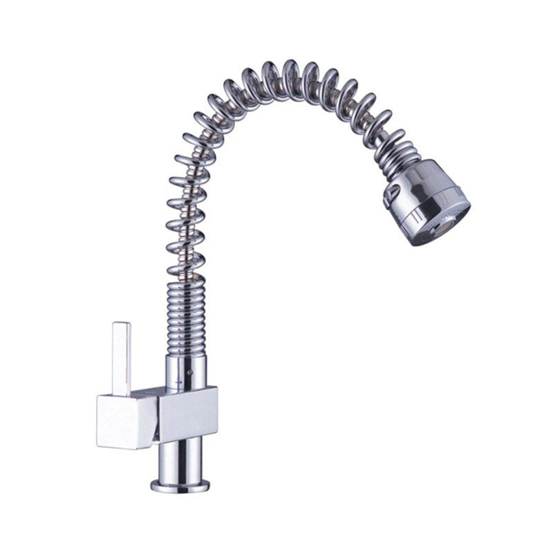 Spring Chrome Pull Out Spray Kitchen Sink Mixer Tap