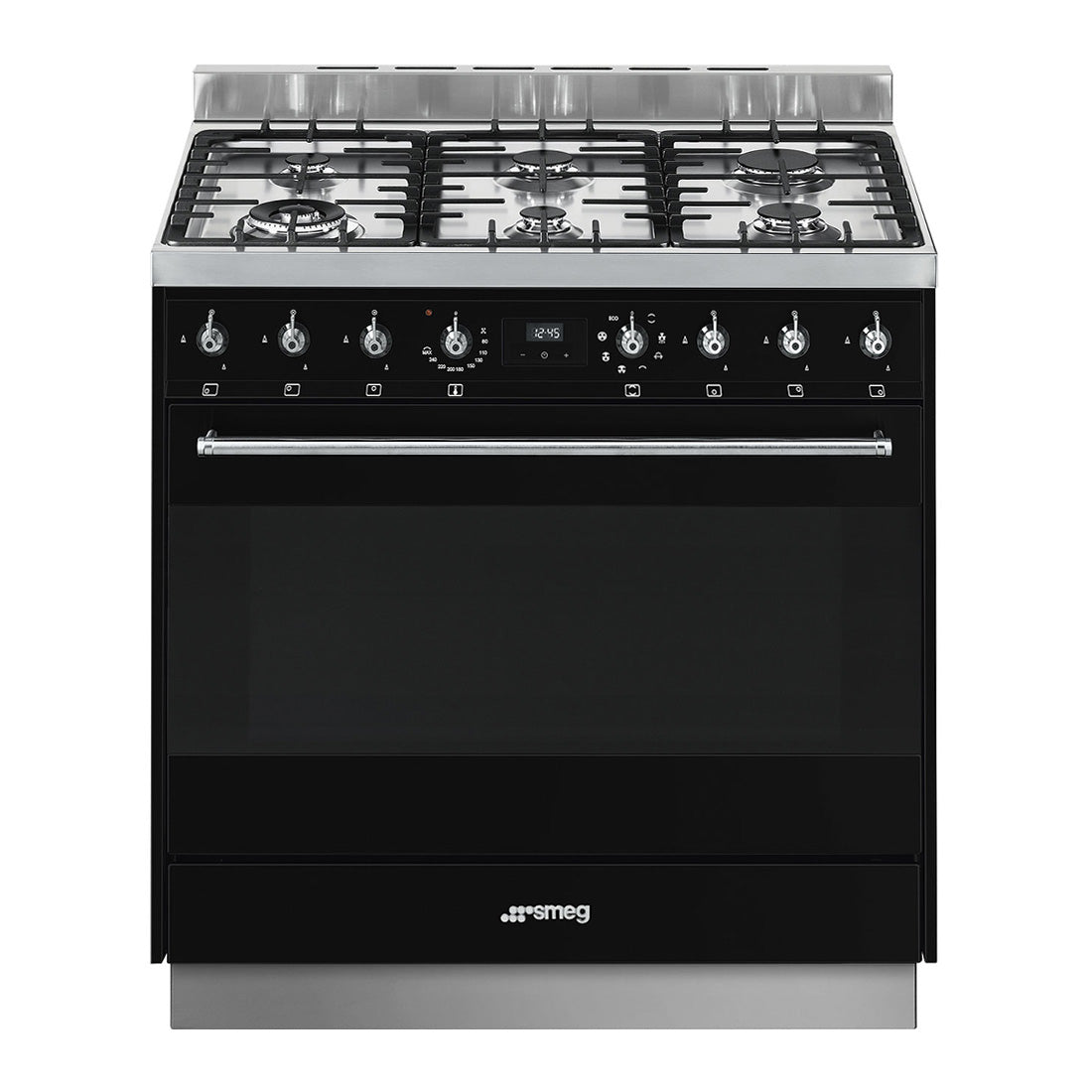 Smeg Classic Freestanding Dual Fuel Cooker Anthracite 90cm