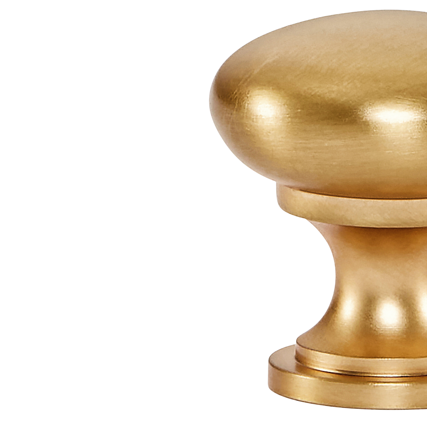 Momo Florencia Plain Knob 29mm in Brushed Matt Brass (2)