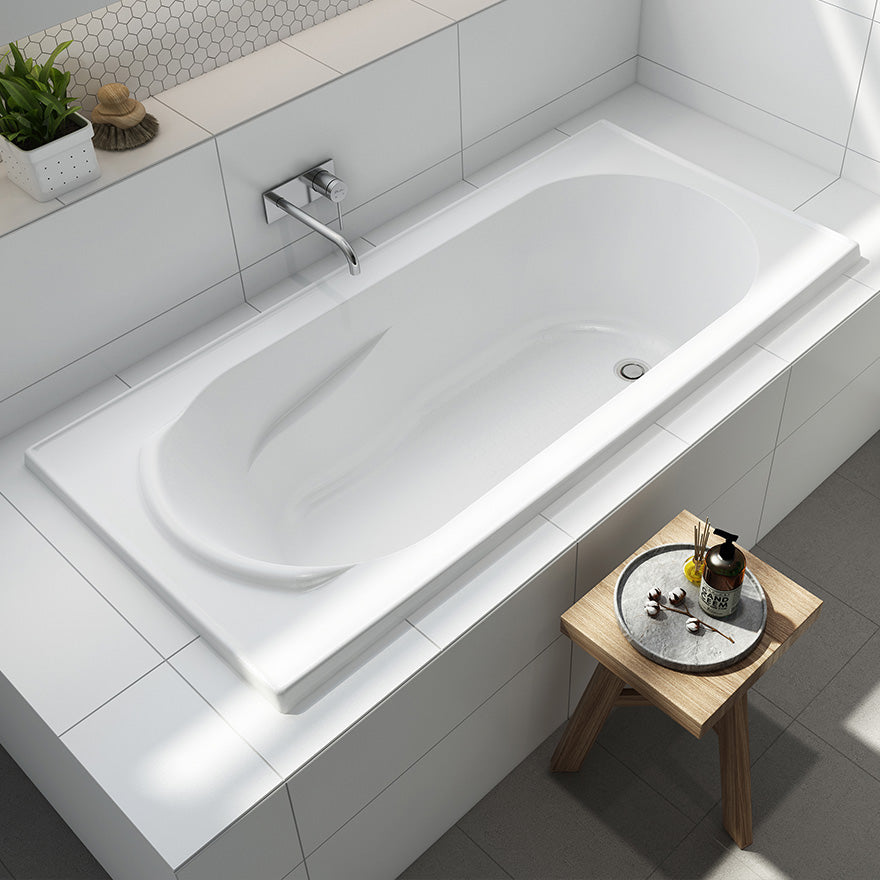 Dublin Inset Bath 1650mm With Tile Bead
