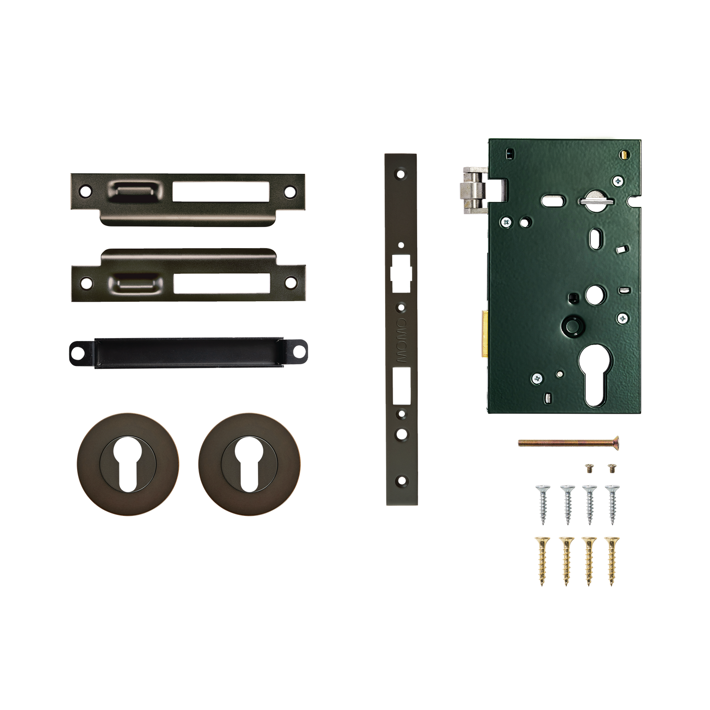 Momo Roller Mortice Entrance Set - Dark Bronze