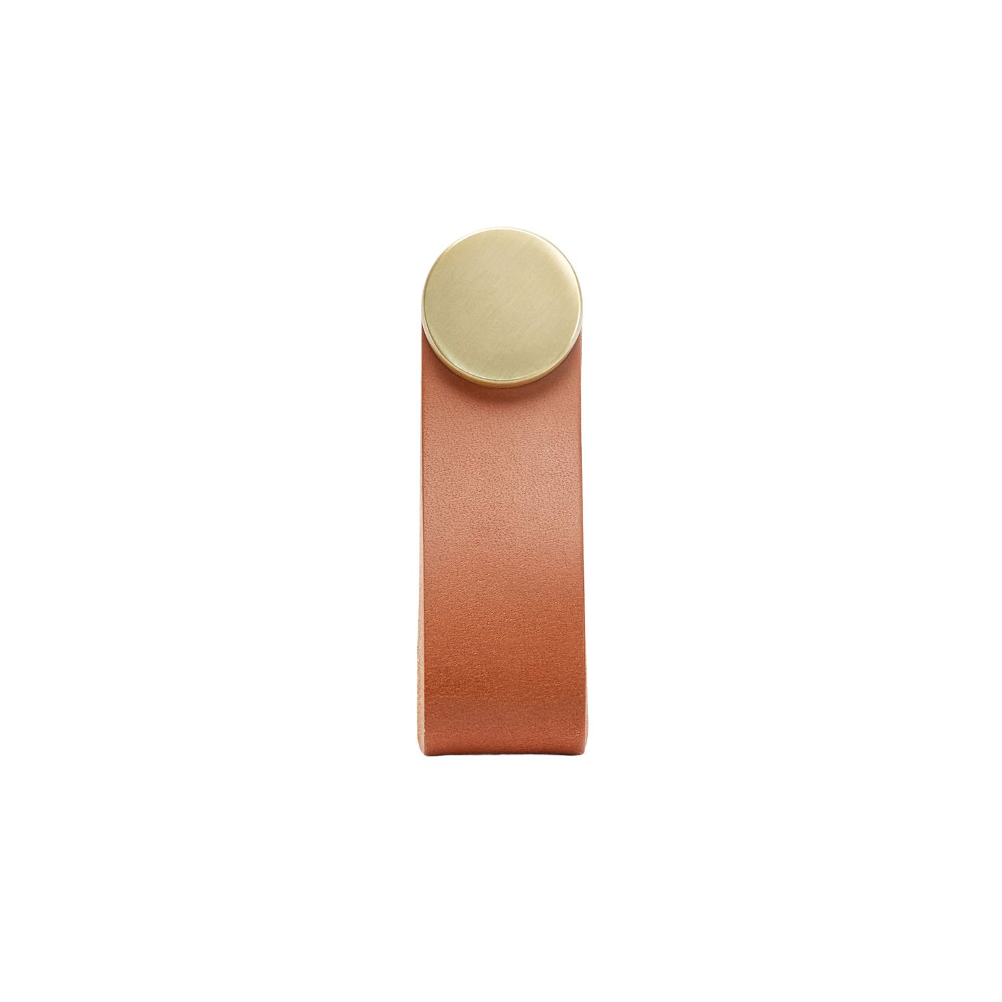 Momo Flexa Leather Pull 70mm in Light Tan with Brass Buttons (1)