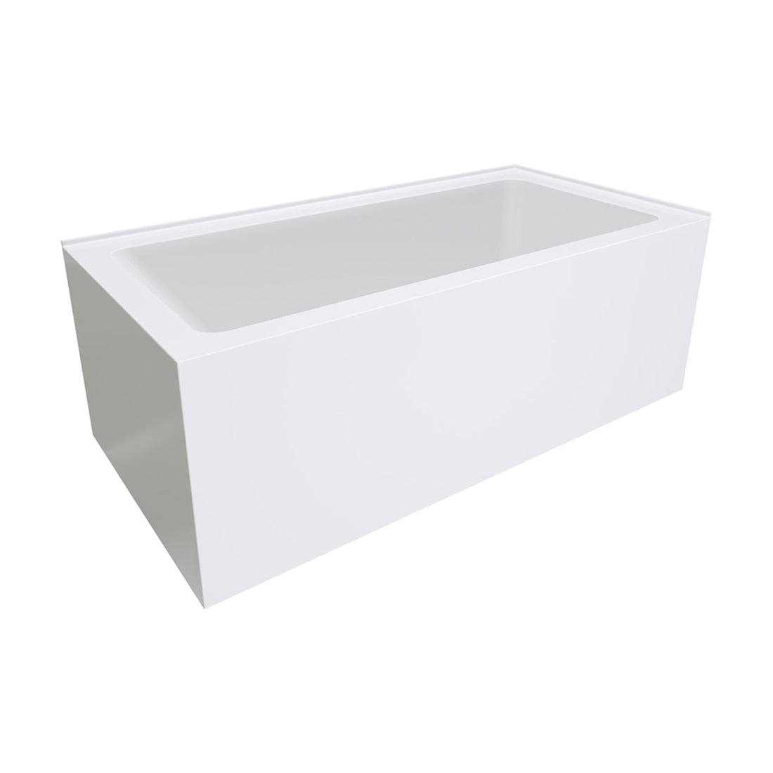Fienza Sentor Left-Hand Acrylic Corner Bath with Overflow, 1500mm